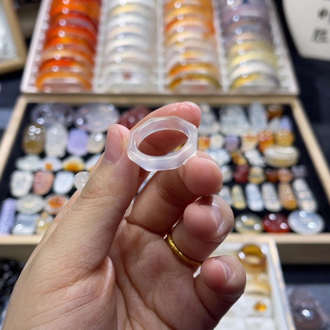 玛瑙/玉髓未镶嵌戒指