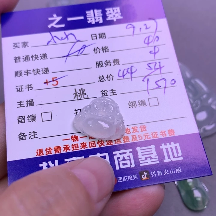 颈饰未镶嵌翡翠小***?