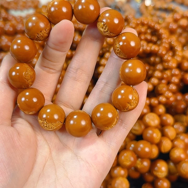 发***亮橄榄核手串/手链莫高窟微上色