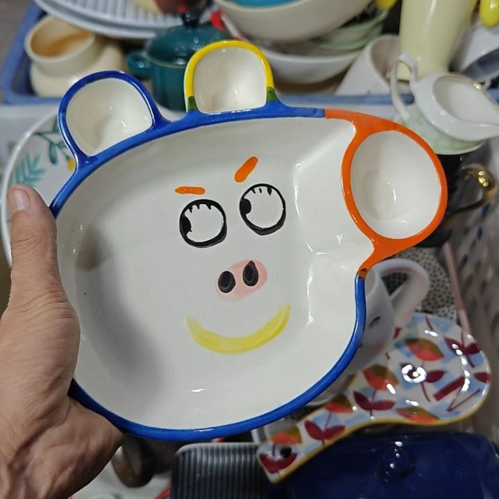瓷片陶瓷餐具杯碗盘微瑕介意慎拍.满15.9元包邮