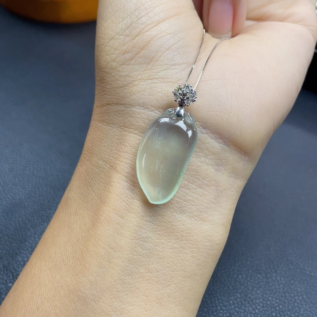 【闪购商品】翡翠颈饰18K金镶嵌42号 玻璃种