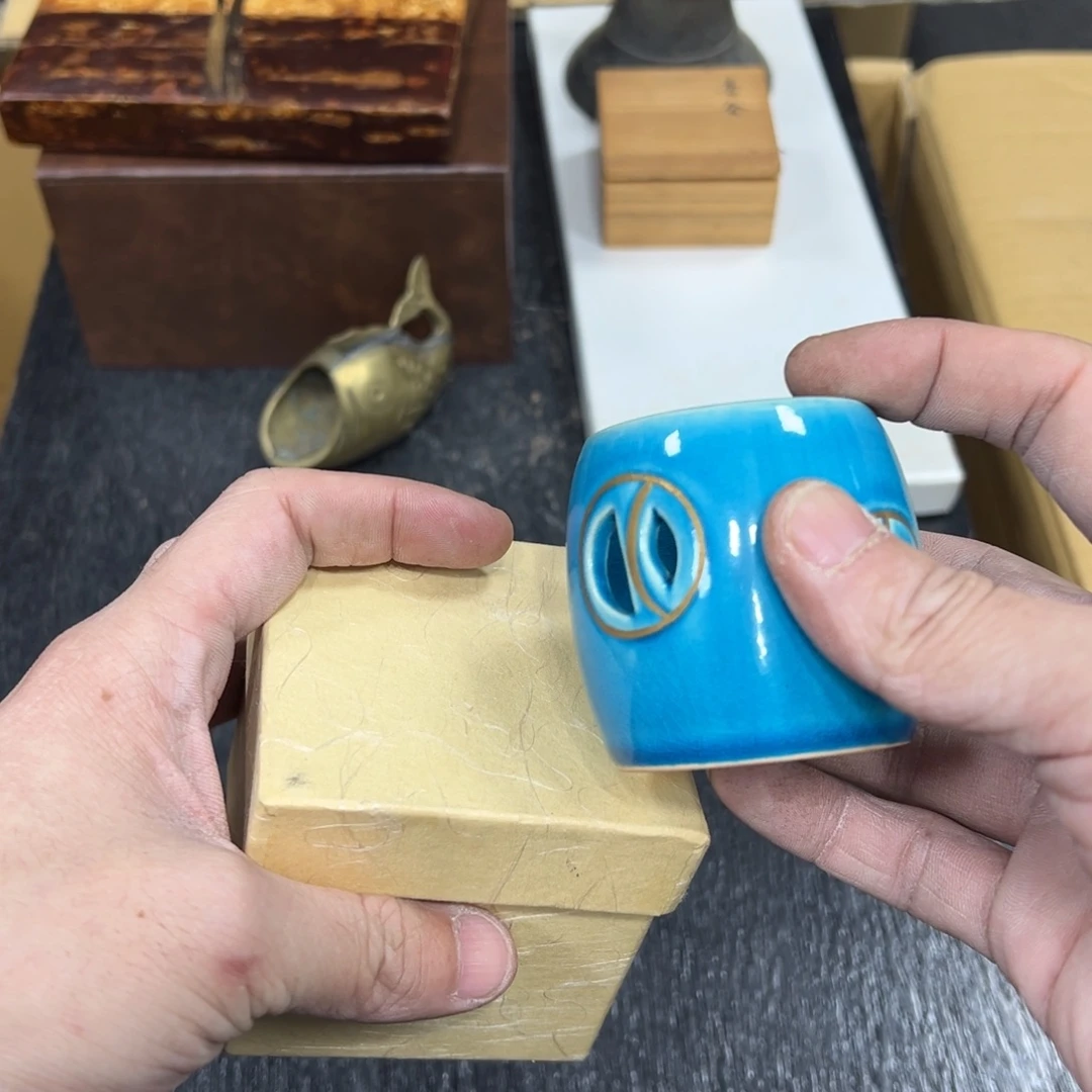 陶瓷日本中古工艺品摆件