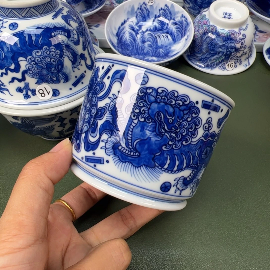 景德镇纯手工纯手绘茶具木木75