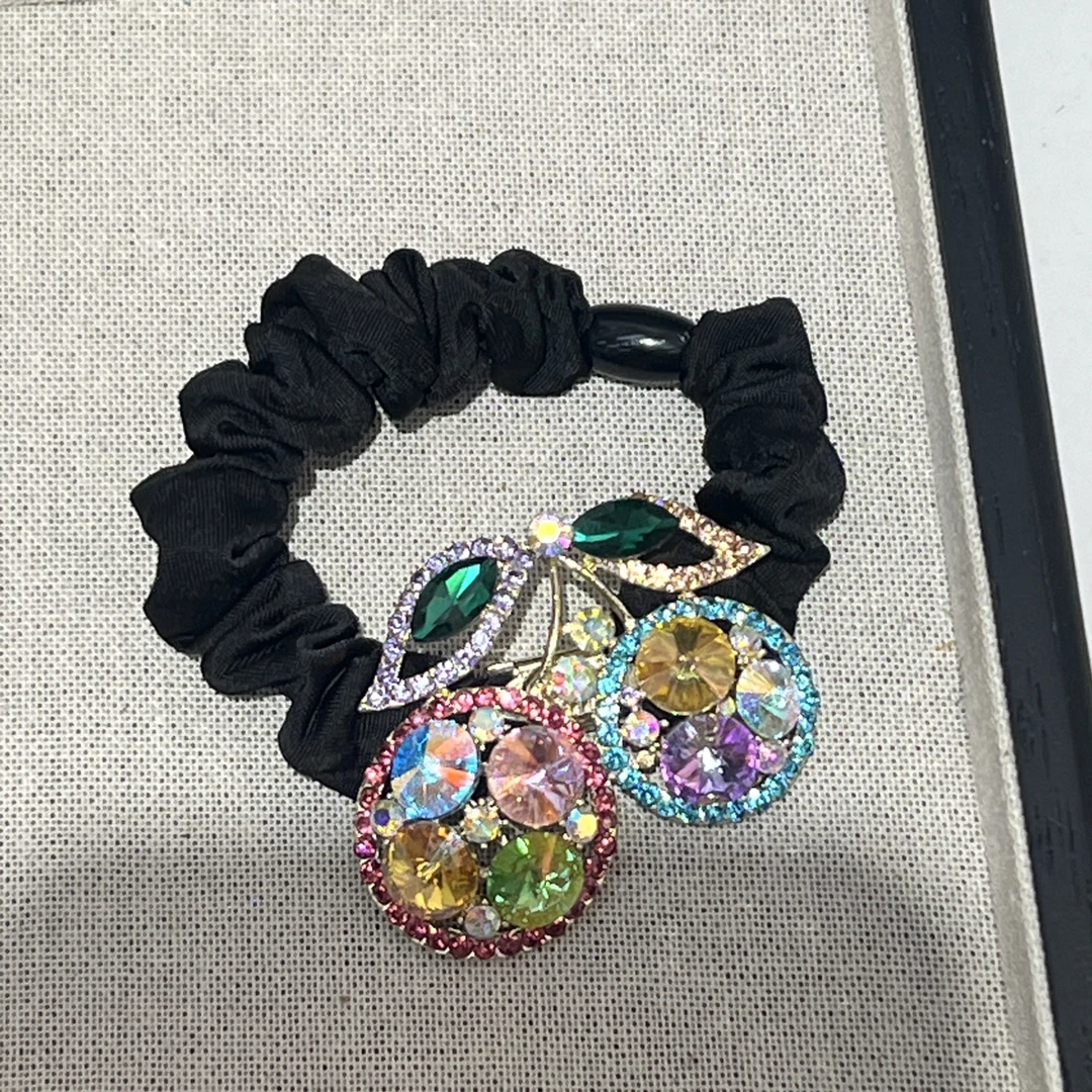 彩色樱桃面膜发圈