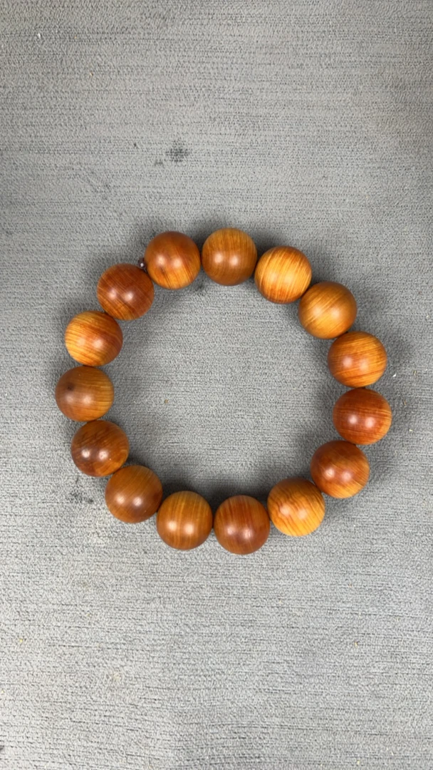 崖柏手串 1.5红油圆珠