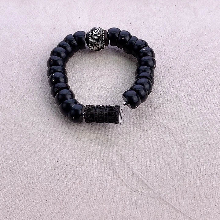 手***9非金属黑色六字手串