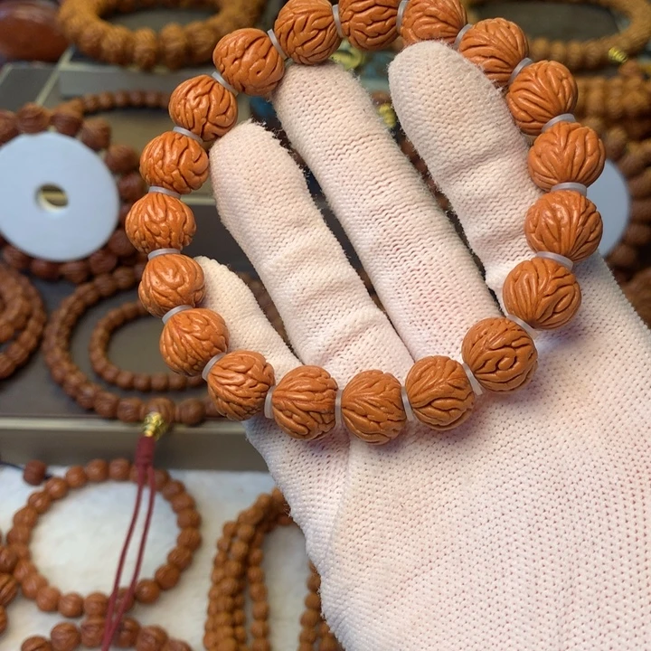 手串桃核秦岭龙纹