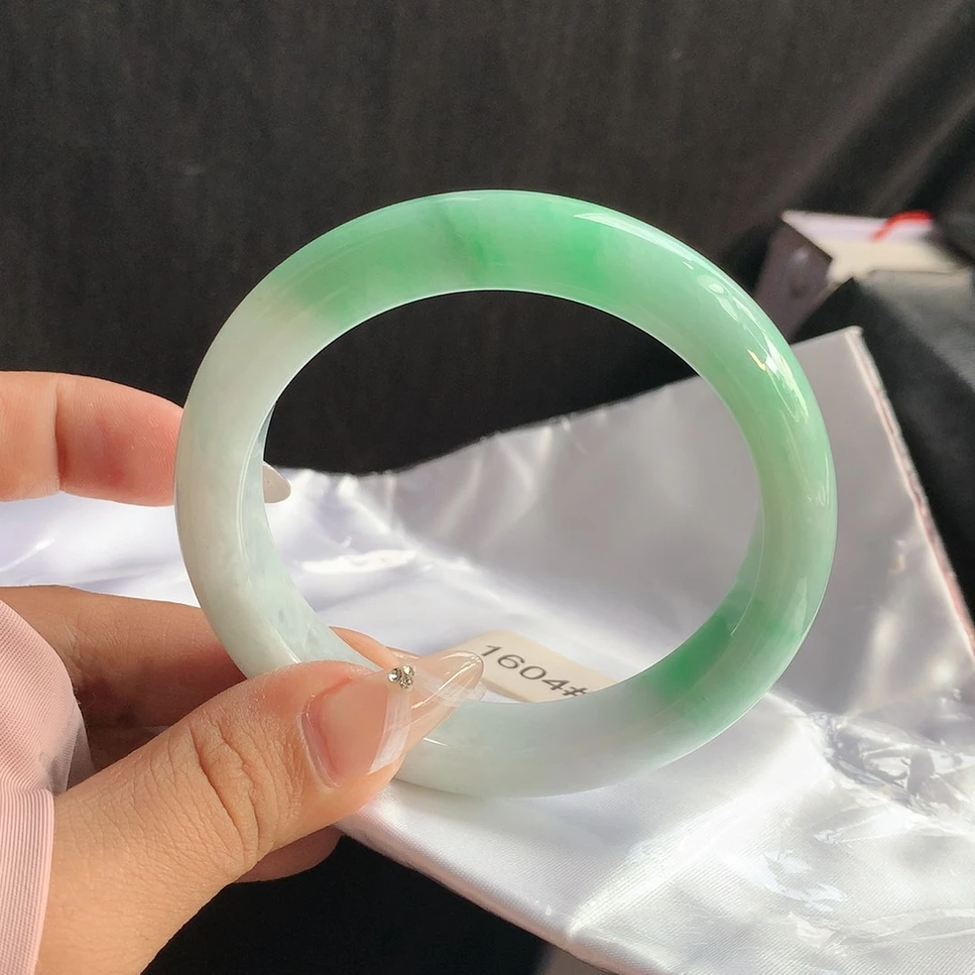 翡翠手镯未镶嵌61 天然缅甸a货翡翠1604