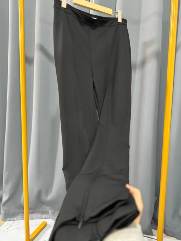 28792高品质春夏款显瘦拉链开衩微弹力休闲女裤