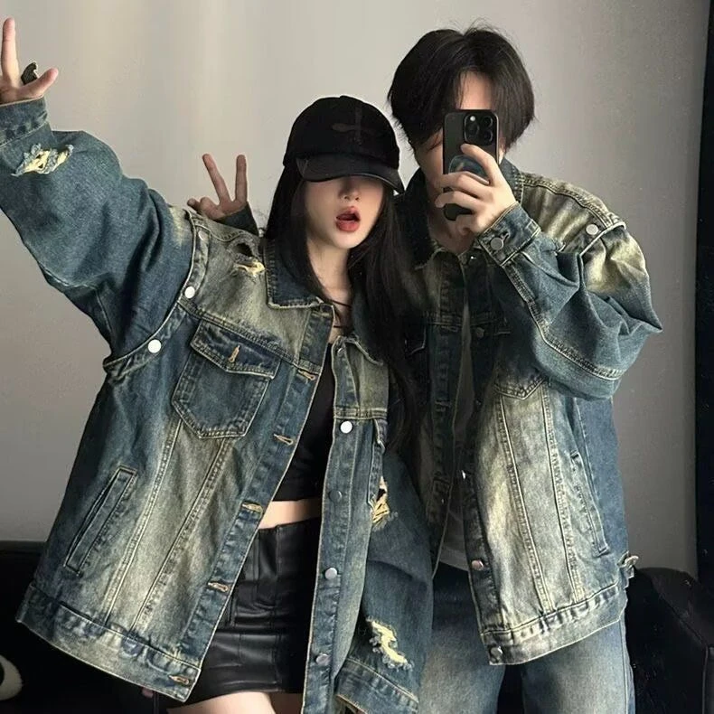 春秋新款牛仔外套男潮流百搭休闲夹克衫学生时尚帅气网红情侣外套