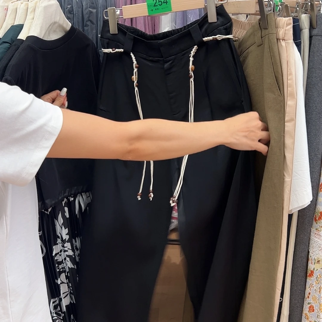 254/XXL码麻长裤七七