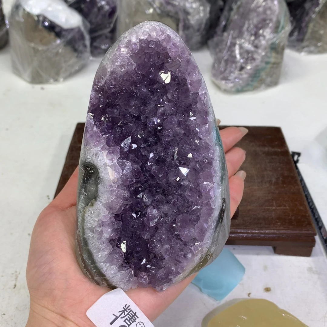 紫晶摆件未镶嵌水晶