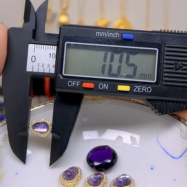 紫晶颈饰银S925镶嵌紫晶925镶嵌165