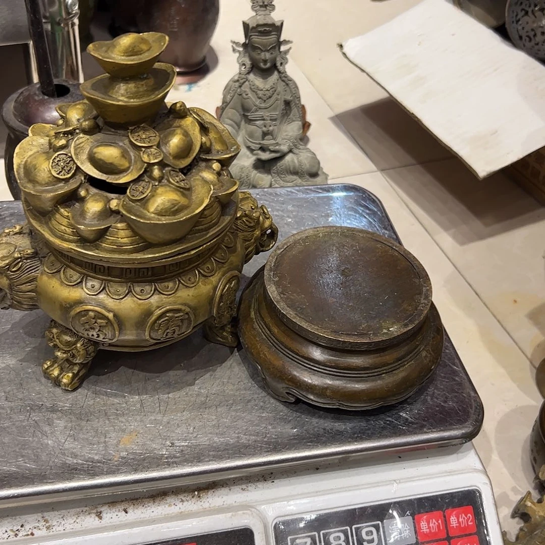 曦*微瑕疵黄铜摆件工艺品