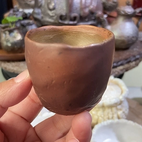 杯闻香杯柴烧裸烧手作品