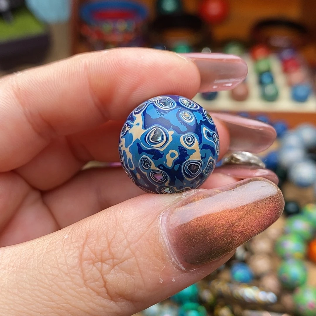 大漆珠20mm满螺钿单颗福利