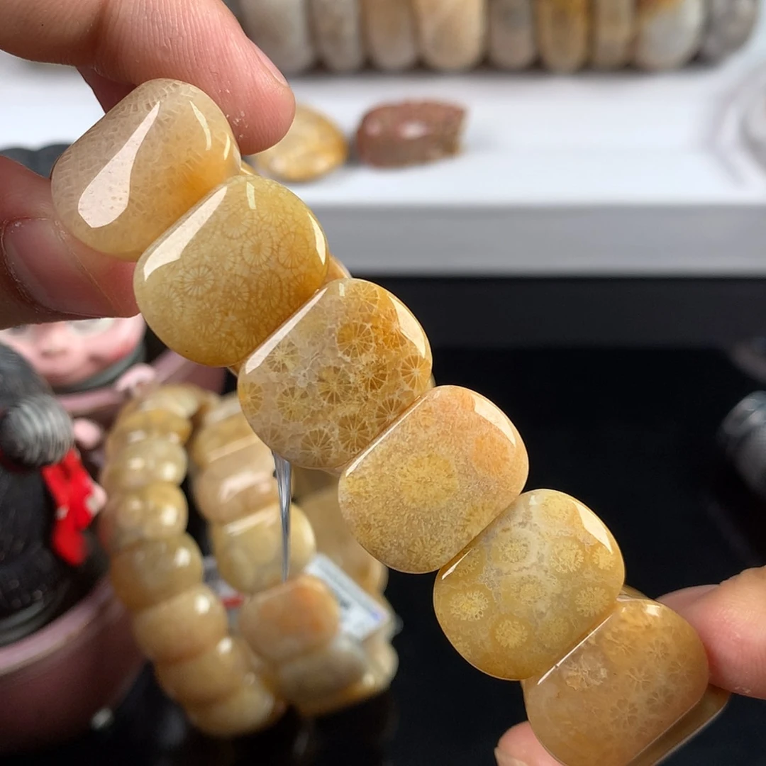 【闪购商品】硅化珊瑚（珊瑚玉）手镯未镶嵌11号