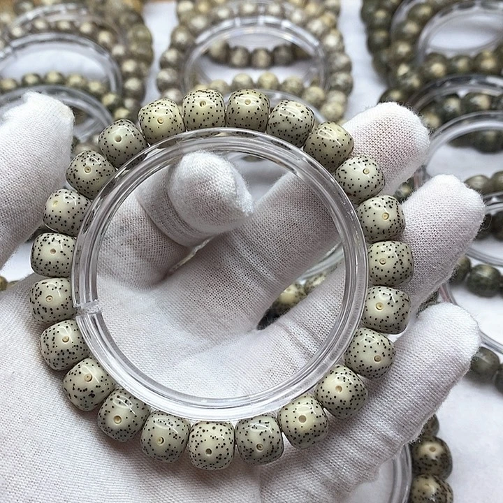 手串星月菩提P****r10mnm骨瓷白