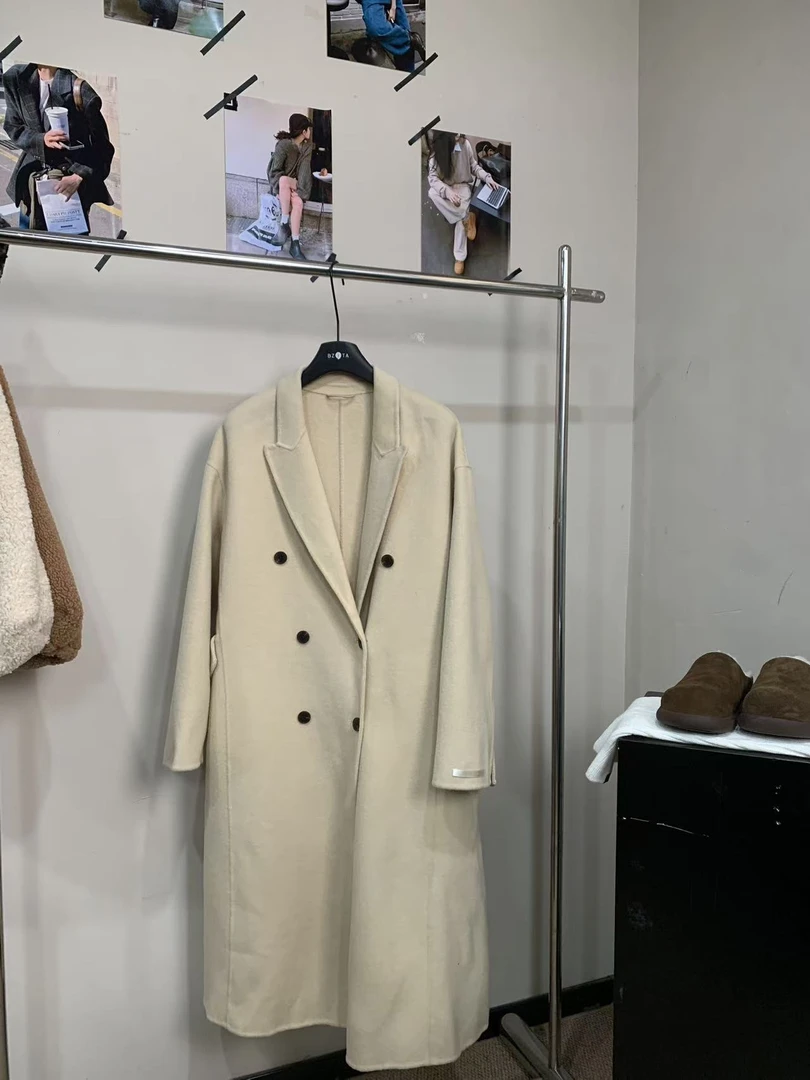 『雨美 Show』825222黄色时尚长款大衣