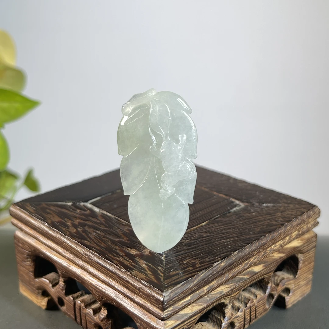 JCA22-06  天然缅甸A货翡翠  呱呱来财