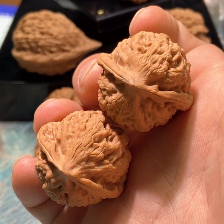 把件文玩核桃34尺金牛