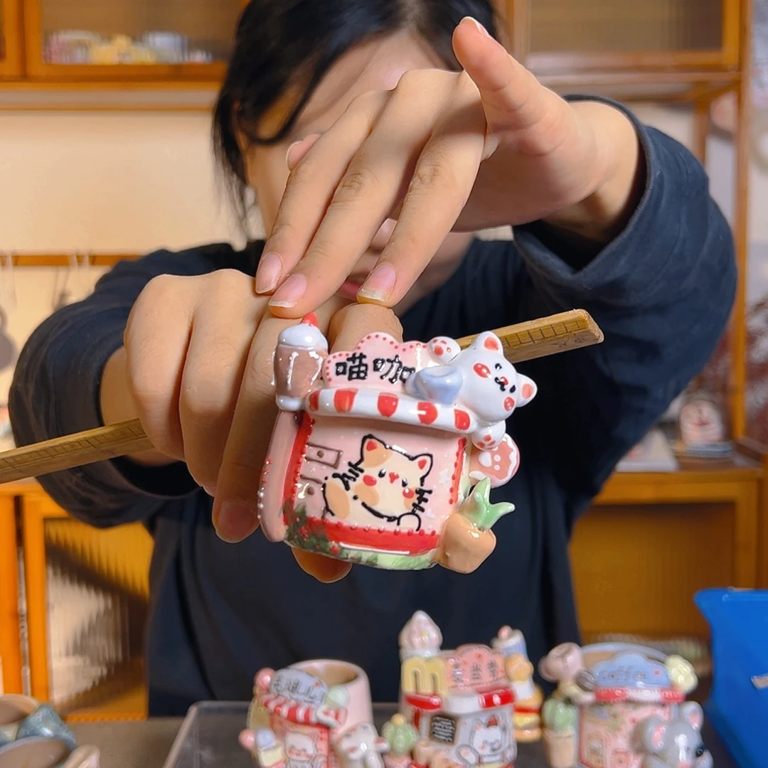 老梧家的手工多肉花盆