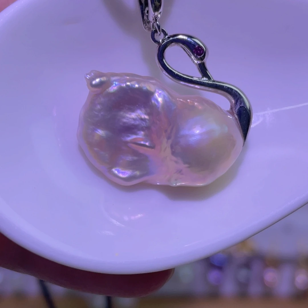 淡水珍珠未镶嵌天然淡水珍珠吊坠