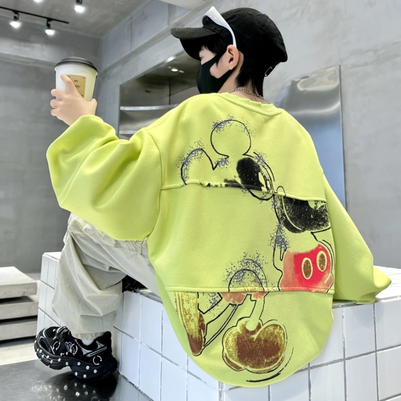 男童卫衣春秋款2025新款儿童装春季痞帅长袖上衣运动炸街洋气春装