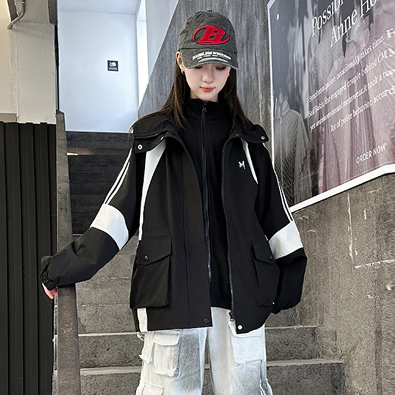 女大童秋冬外套儿童洋气女孩子初高中学生女童三合一可拆卸冲锋衣