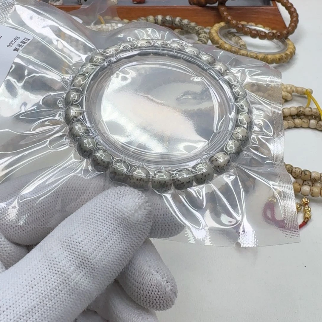 星月菩提手串32尊宠糯冰绿河豚8左右桶单圈