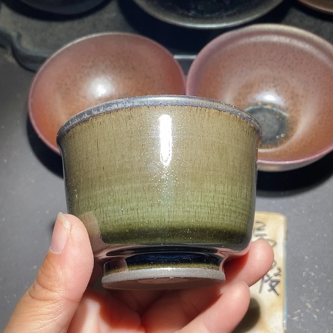 果***儿茶盏477 建窑建盏磨底微瑕