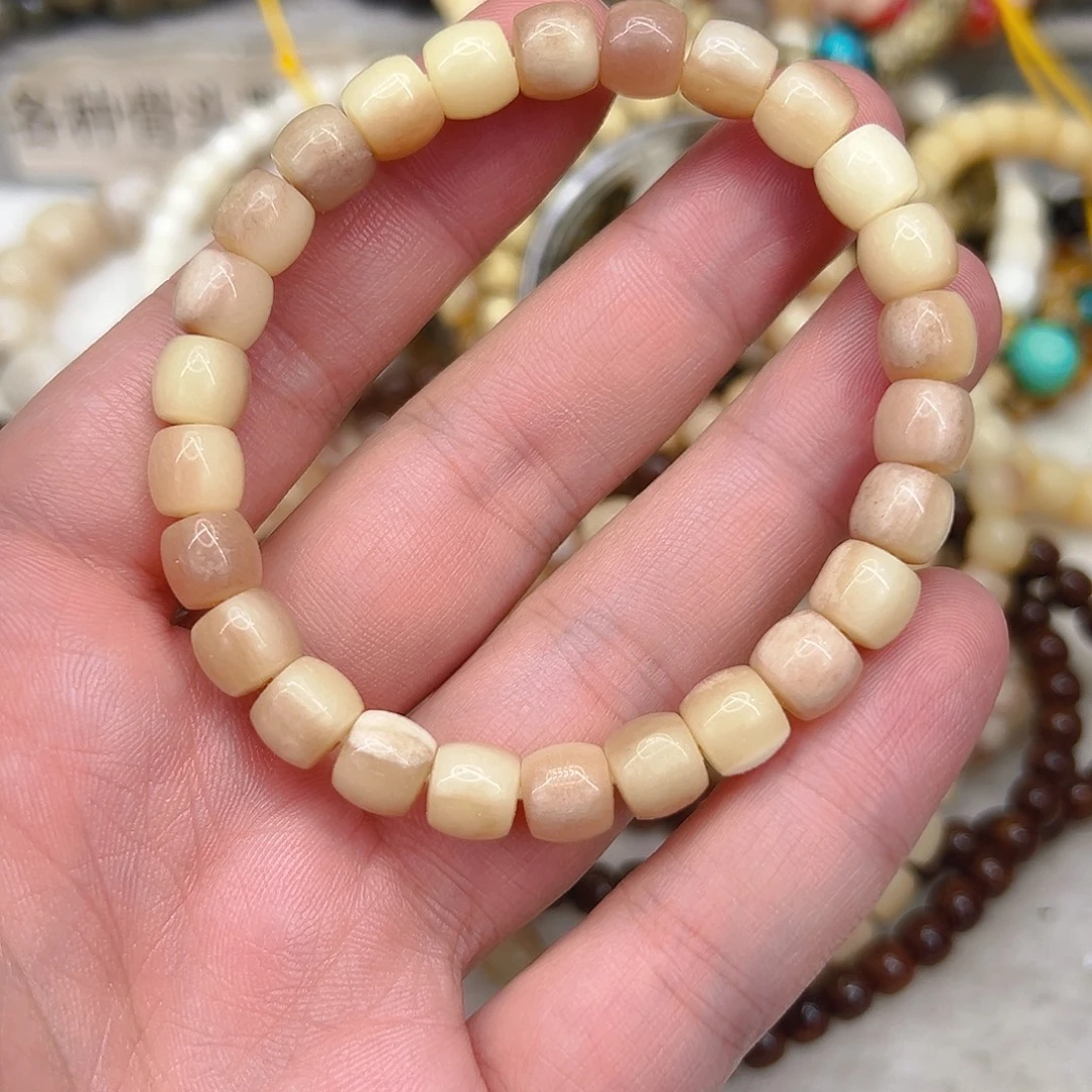 驼骨手串/手链15三花驼骨单圈8×7直切