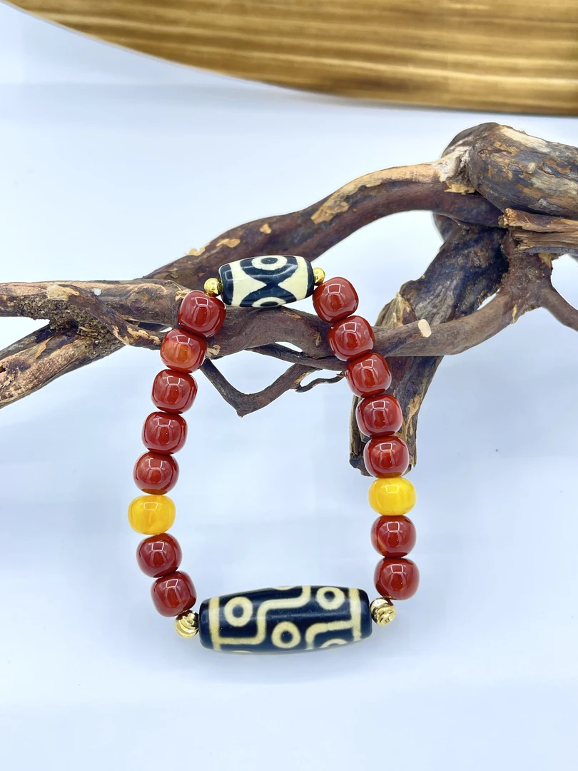 非金属珐琅手链 赤珠梵影