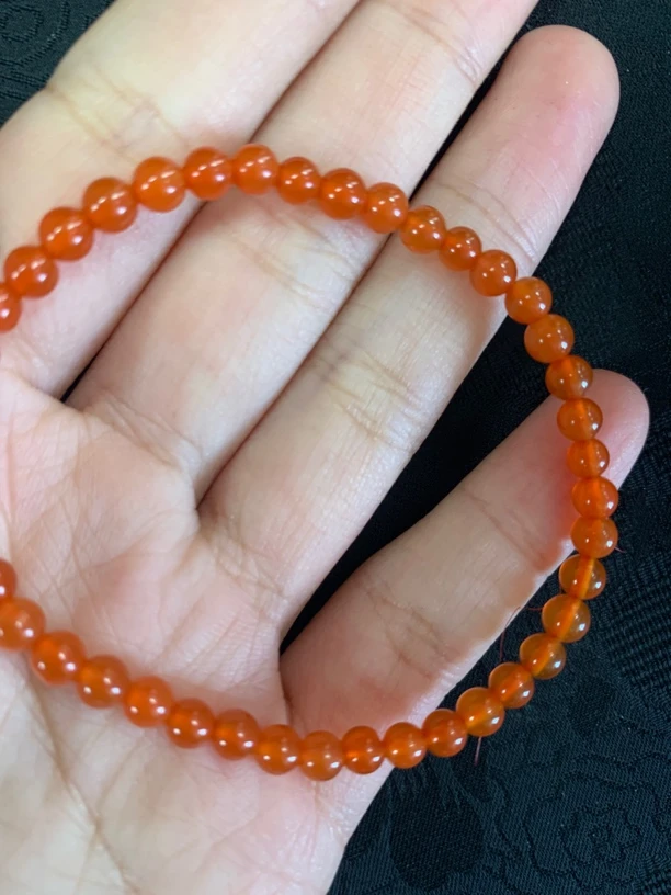 保山原矿南红冰红卡4手串