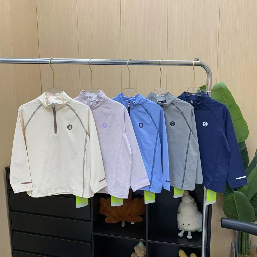 【运动速干】儿童25年春季新品百搭半拉链插肩袖速干衣