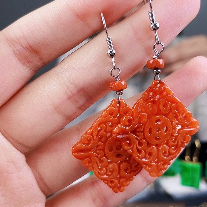 翡翠耳饰未镶嵌饰品