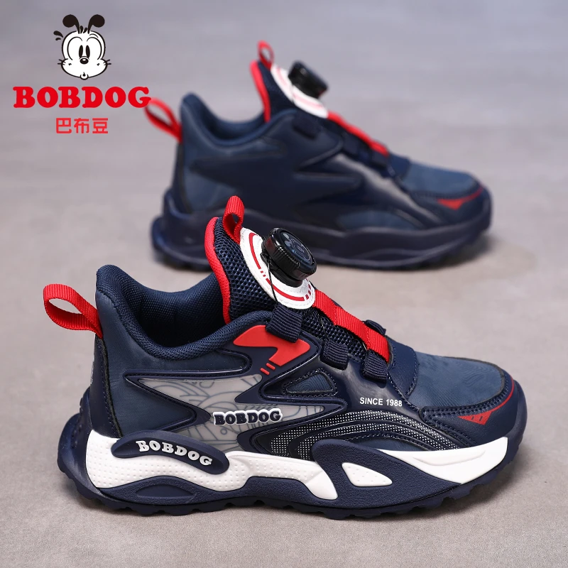巴布豆男童运动鞋2025潮款儿童鞋子秋冬季棉鞋6-12岁中大童跑步鞋