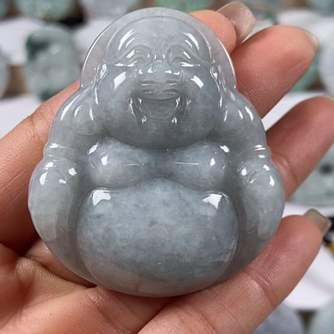 翡翠颈饰未镶嵌大佛福利