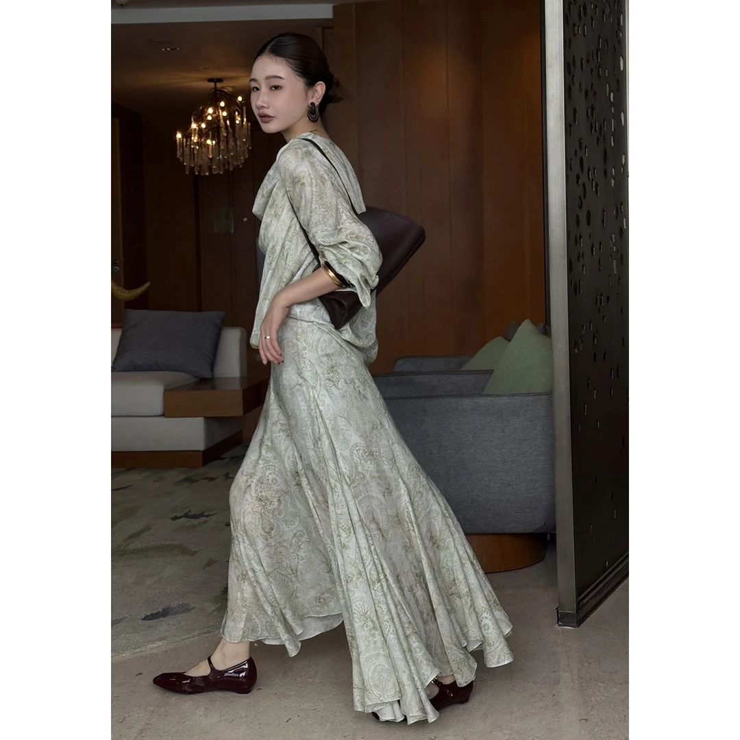 【CHU/2025SSNEW】《清蔓》丝麻套装AJ2504