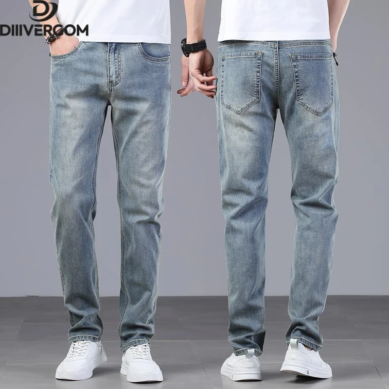 夏季薄款高端覆古牛仔裤男直筒宽松裤子潮流百搭2025新款男裤
