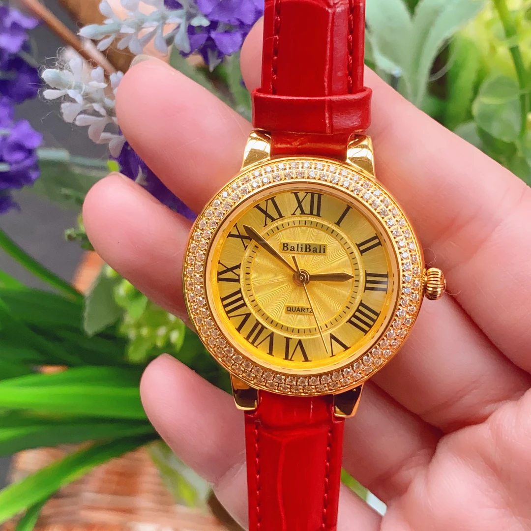 【迪拜尾单】经典金气球系列金表瑞士石英镶钻奢华黄金真金999手表