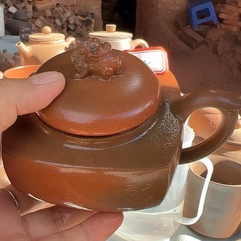 草***人戬谷龙窑柴烧茶壶82