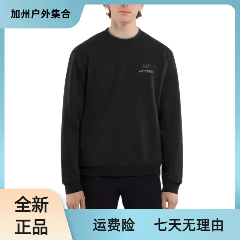 ARC'TERYX/始祖鸟 Emblem 刺绣标抓绒保暖休闲圆领卫衣男女同款