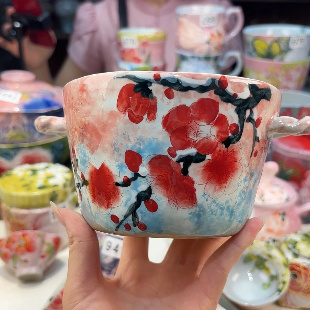 景德镇手绘高温釉下彩陶瓷茶具