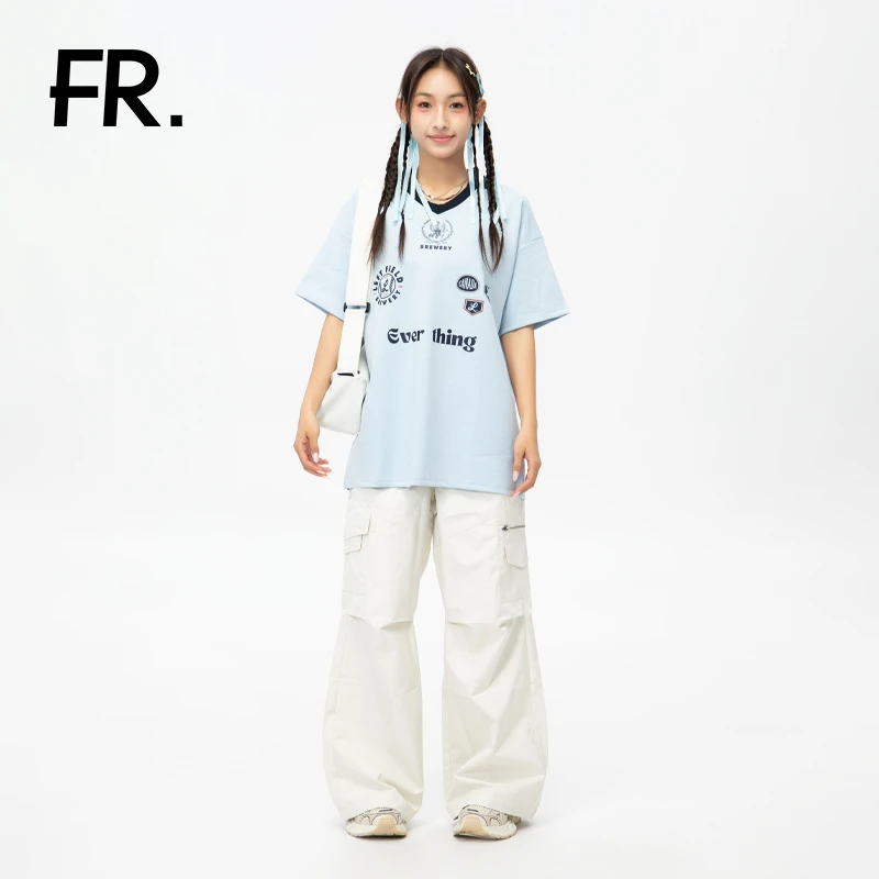 凡人优品女士夏季韩版印花T恤T004