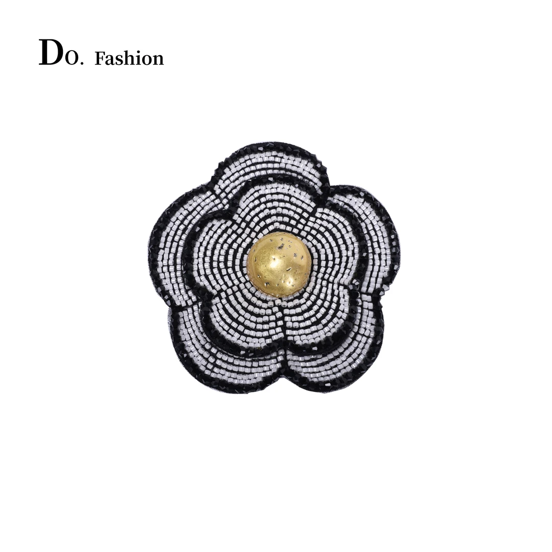 锌合金玻璃胸针 【Do.Fashion欧阳】手工山茶花胸花