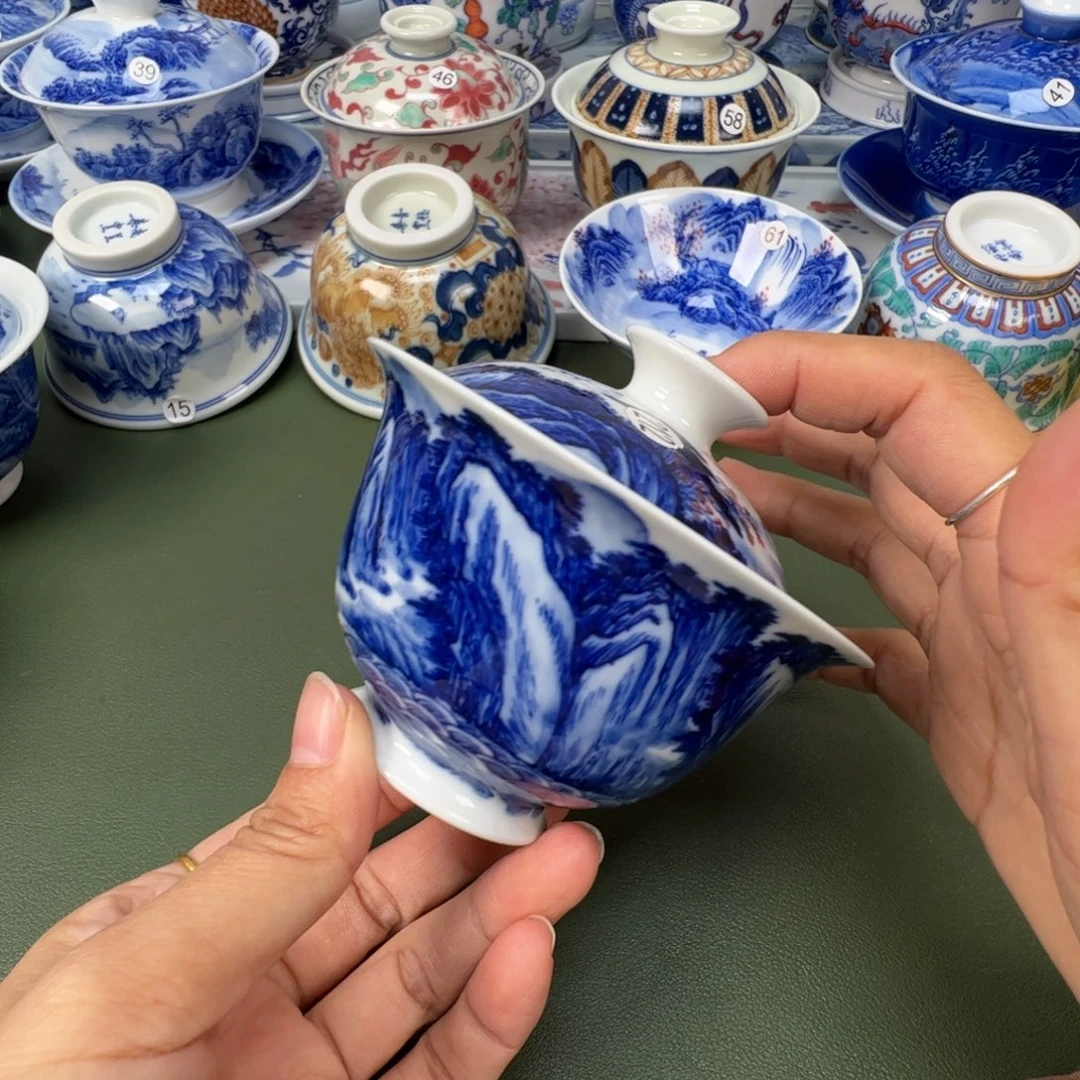 陶瓷景德镇纯手工纯手绘茶具木木212