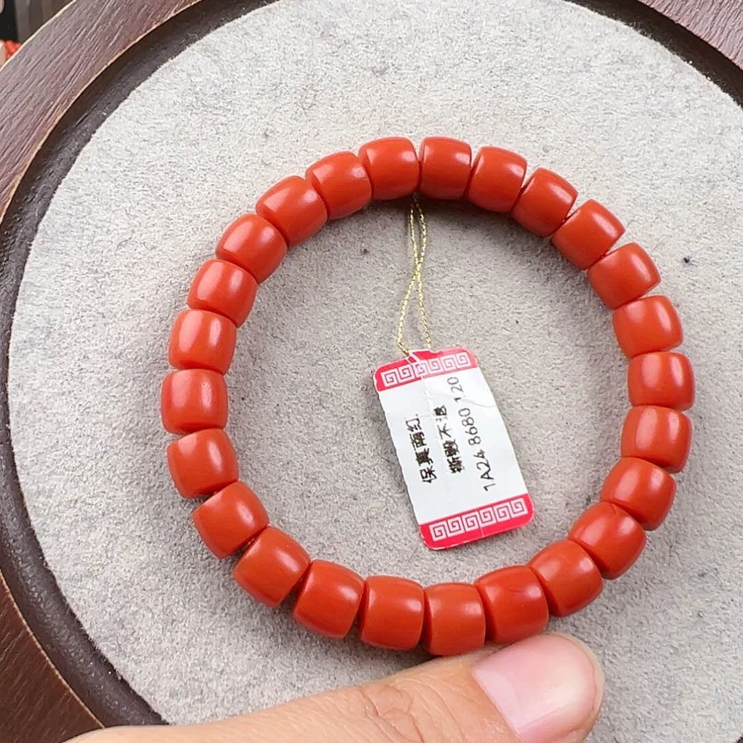 南红玛瑙手串未镶嵌