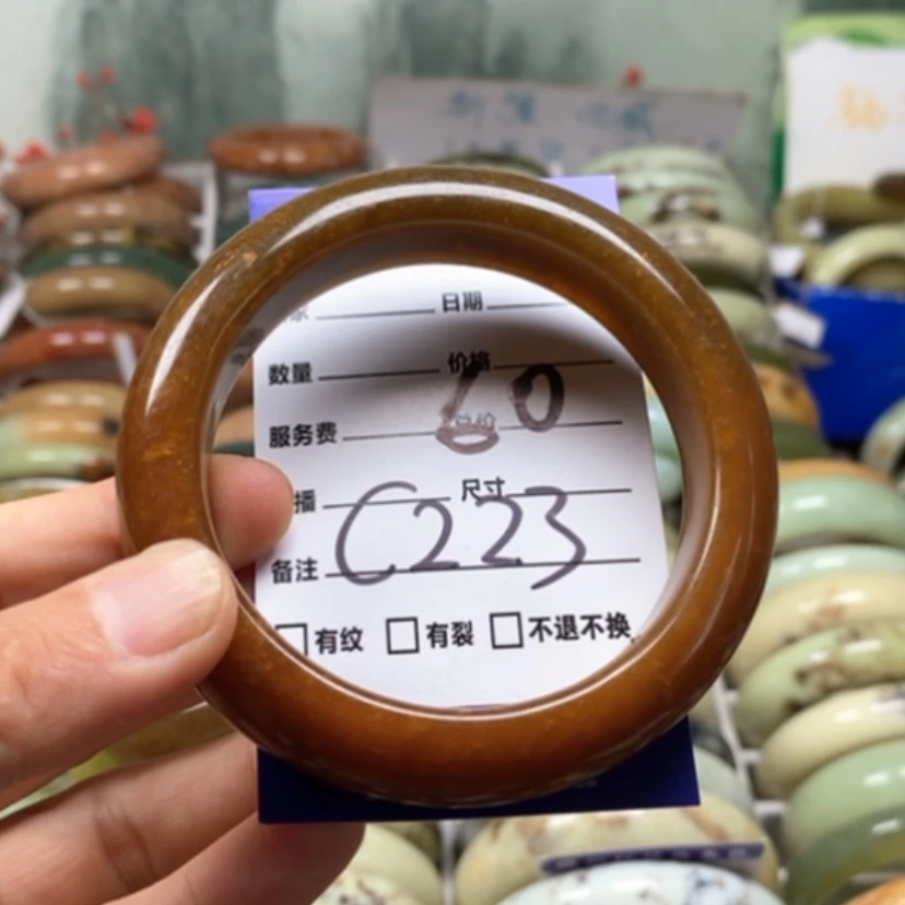 【闪购商品】未镶嵌蛇纹石玉手镯杨*