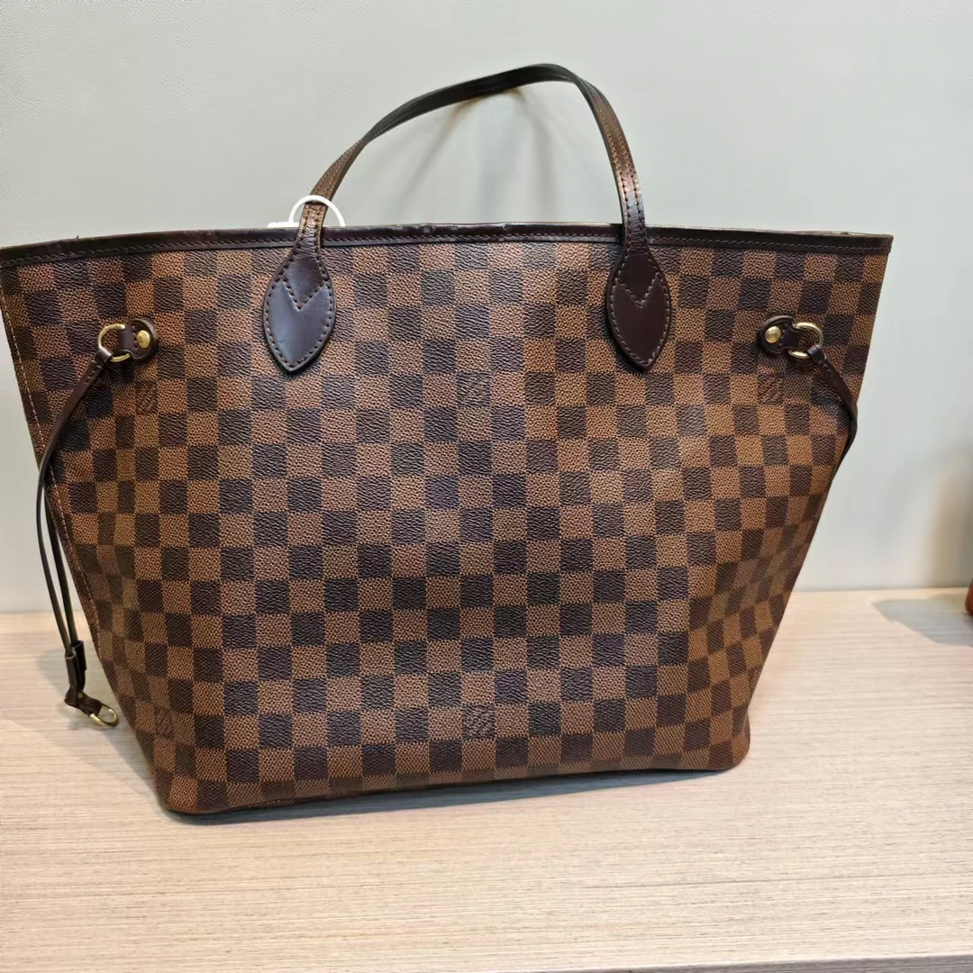 95新 LouisVuitton/路易威登 LV棋盘格neverfuil中号
